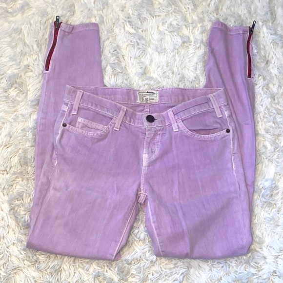 Current/Elliot Purple Ankle Skinny Jeans - Picture 1 of 8